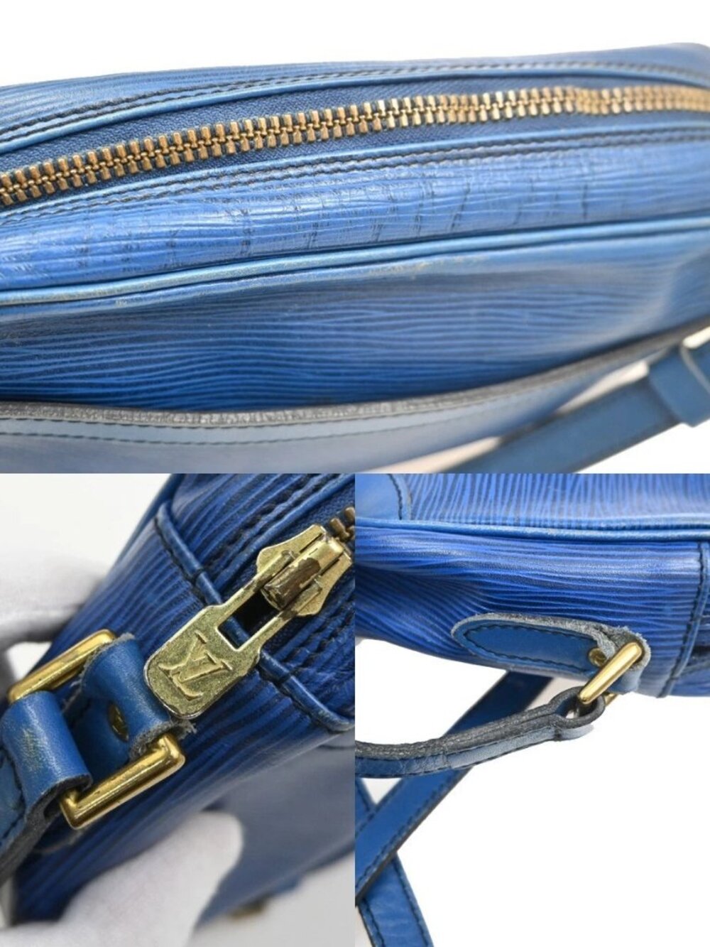 LOUIS VUITTON Trocadero 24 Shoulder Bag Epi Leather Blue France - Picture 9 of 13